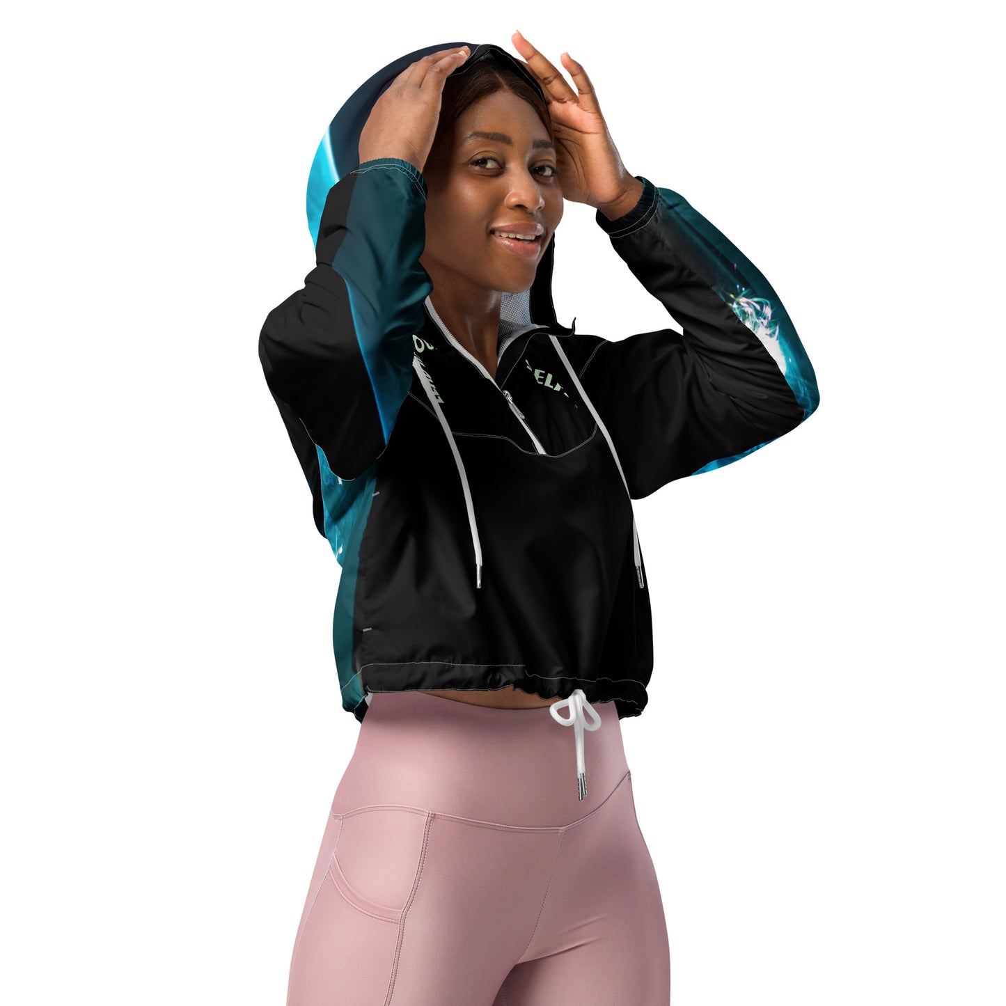 Women’s Aqua SpotlYght Cropped Windbreaker