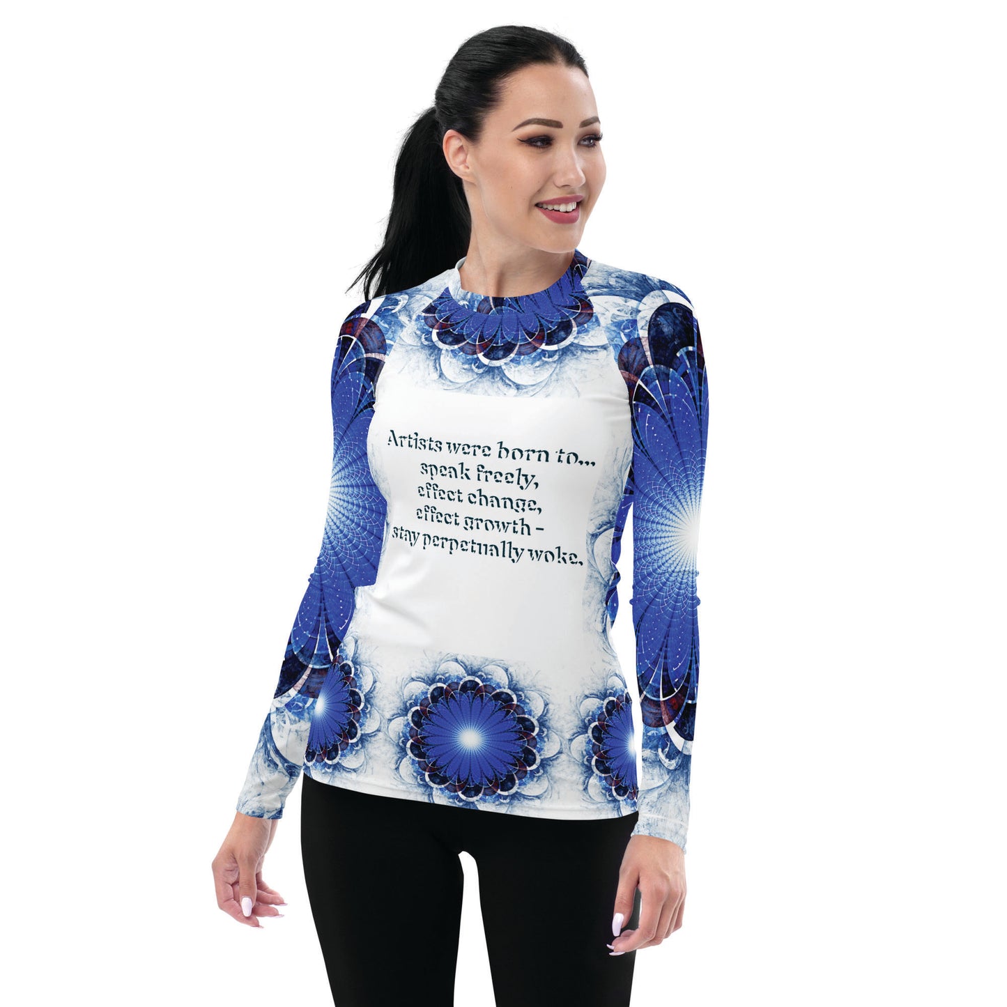 Perpetually Woke Women's Rash Guard