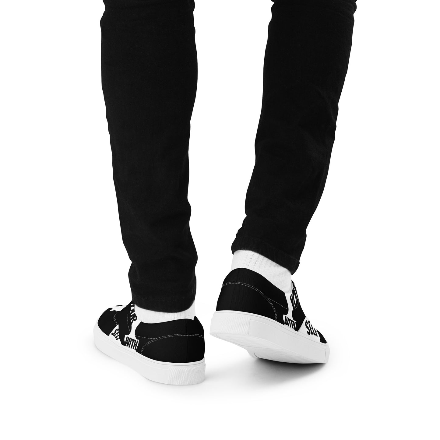 LBS Men’s Lace-Up Canvas Shoes - White
