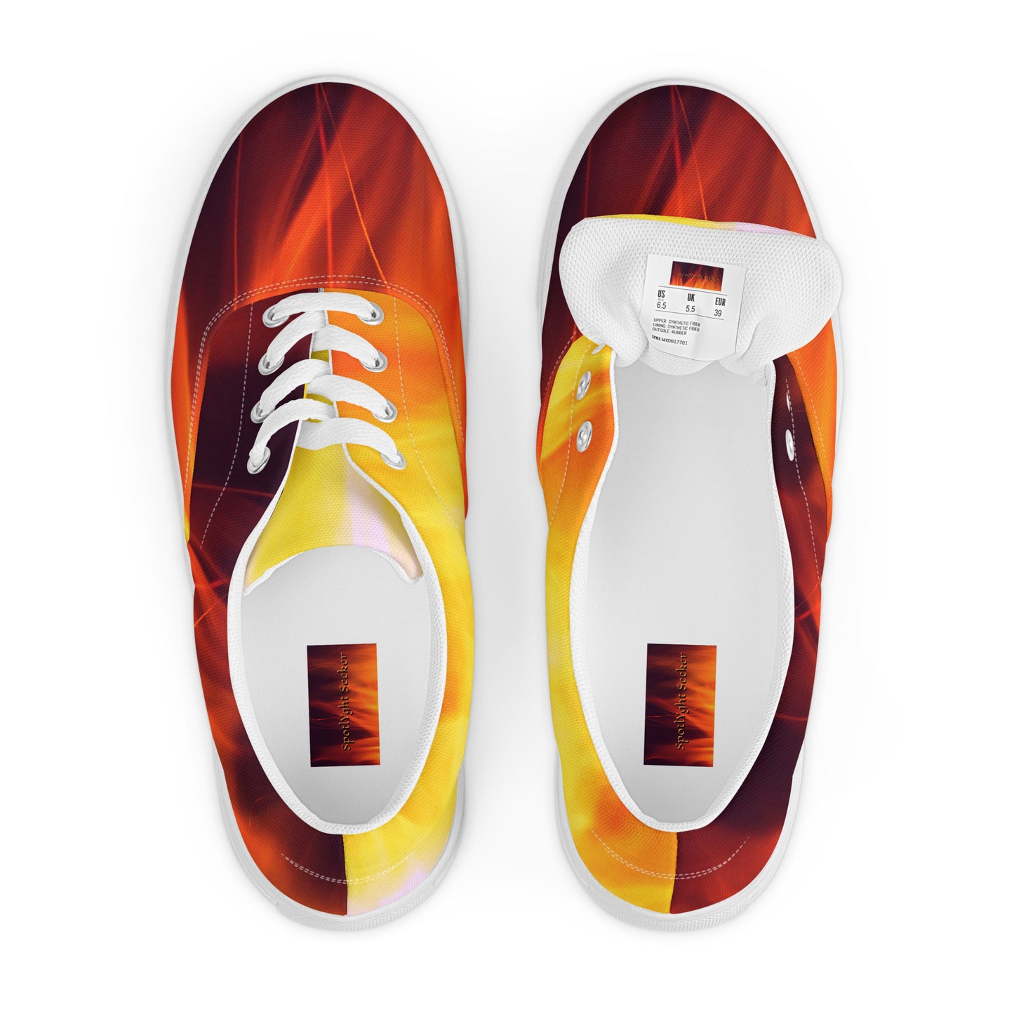 Artist on Fire Men’s Lace-Up Canvas Shoes