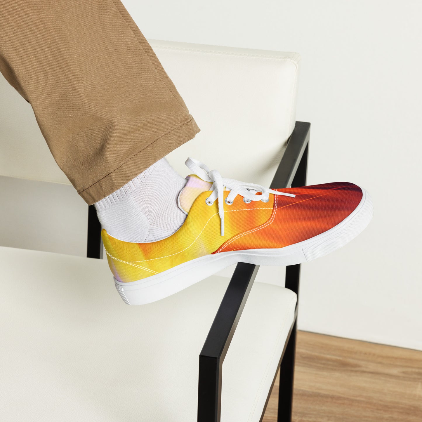 Artist on Fire Men’s Lace-Up Canvas Shoes