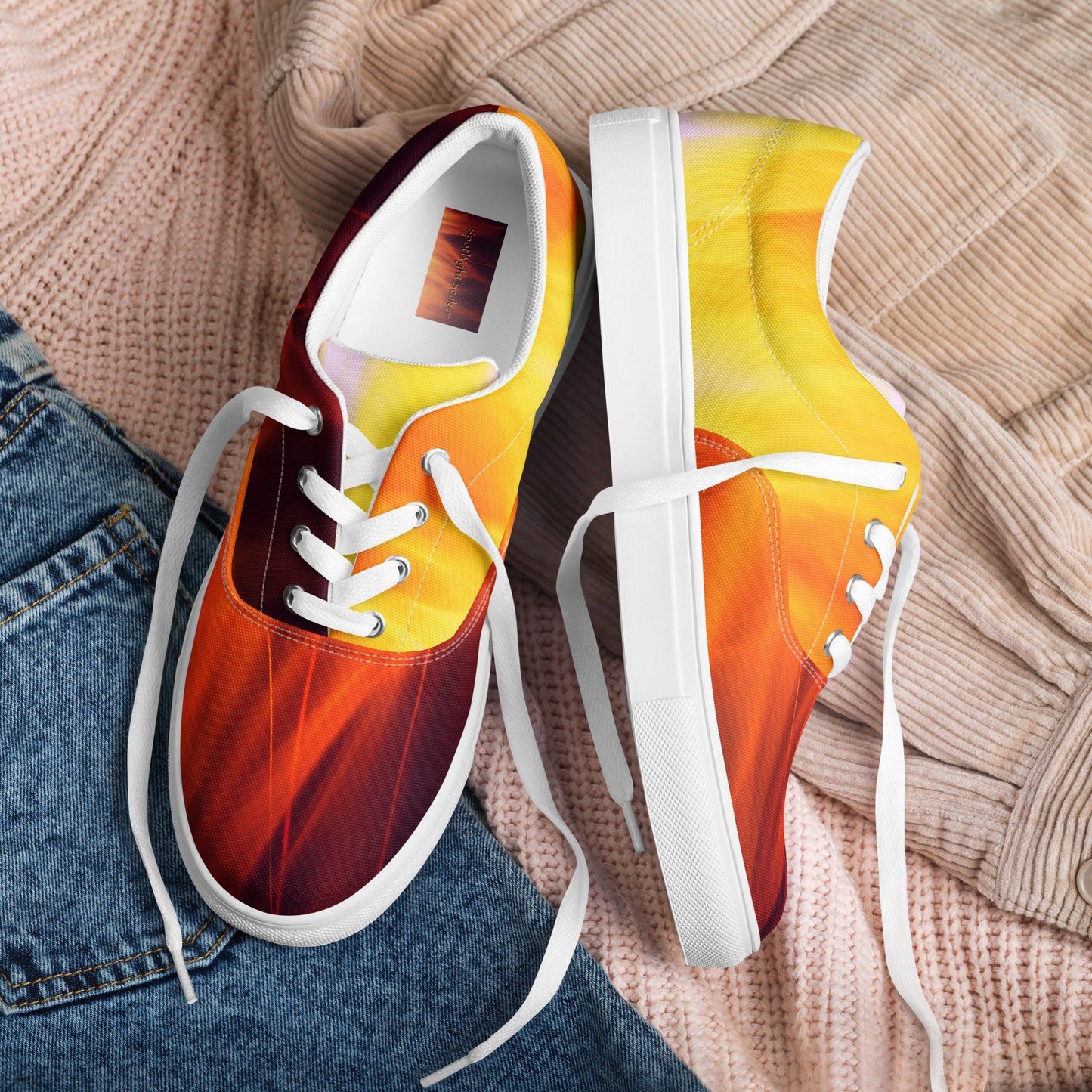 Artist on Fire Men’s Lace-Up Canvas Shoes
