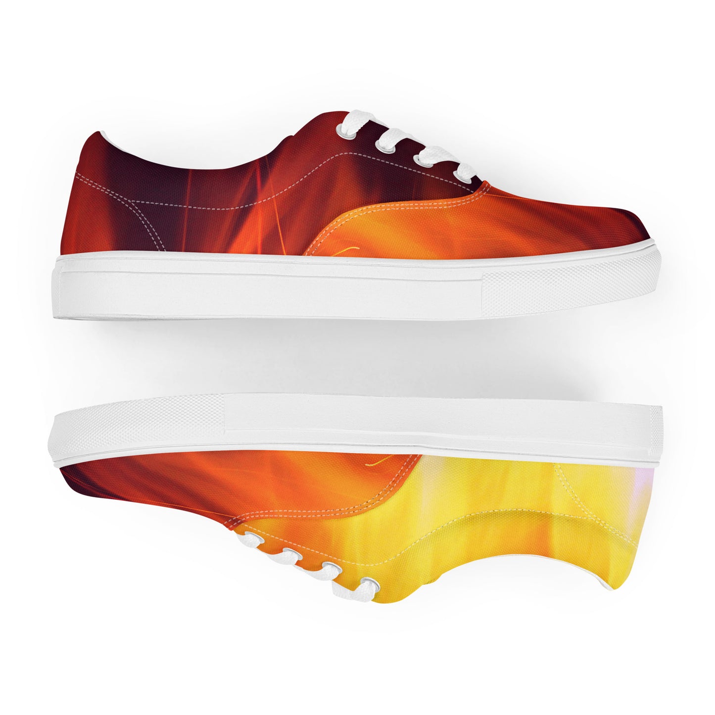 Artist on Fire Men’s Lace-Up Canvas Shoes