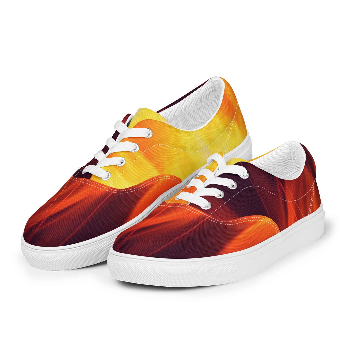 Artist on Fire Men’s Lace-Up Canvas Shoes