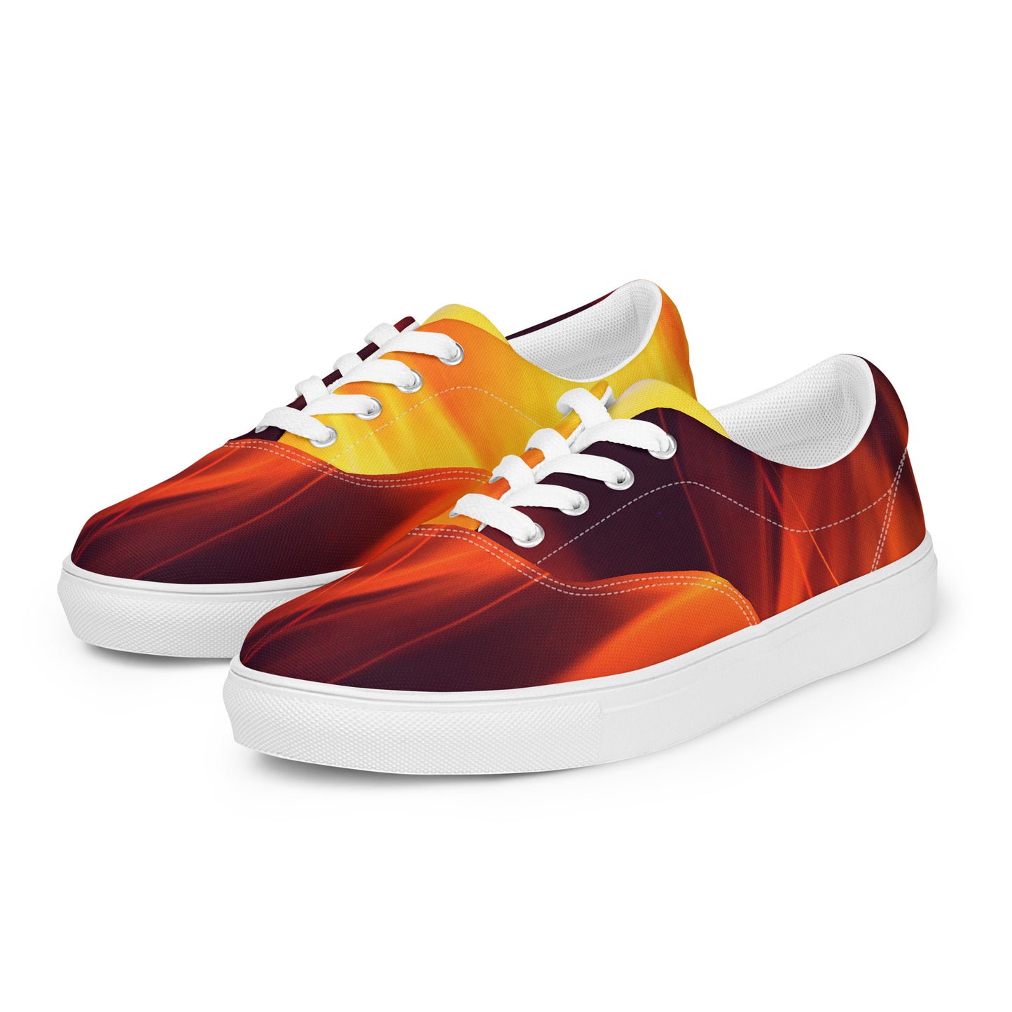 Artist on Fire Men’s Lace-Up Canvas Shoes