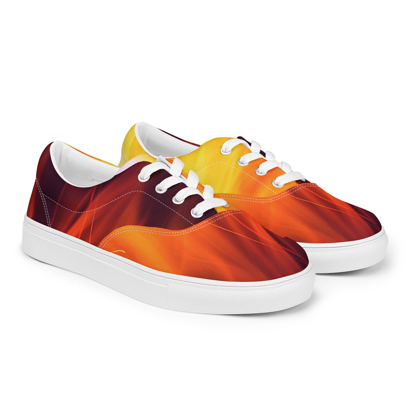 Artist on Fire Men’s Lace-Up Canvas Shoes
