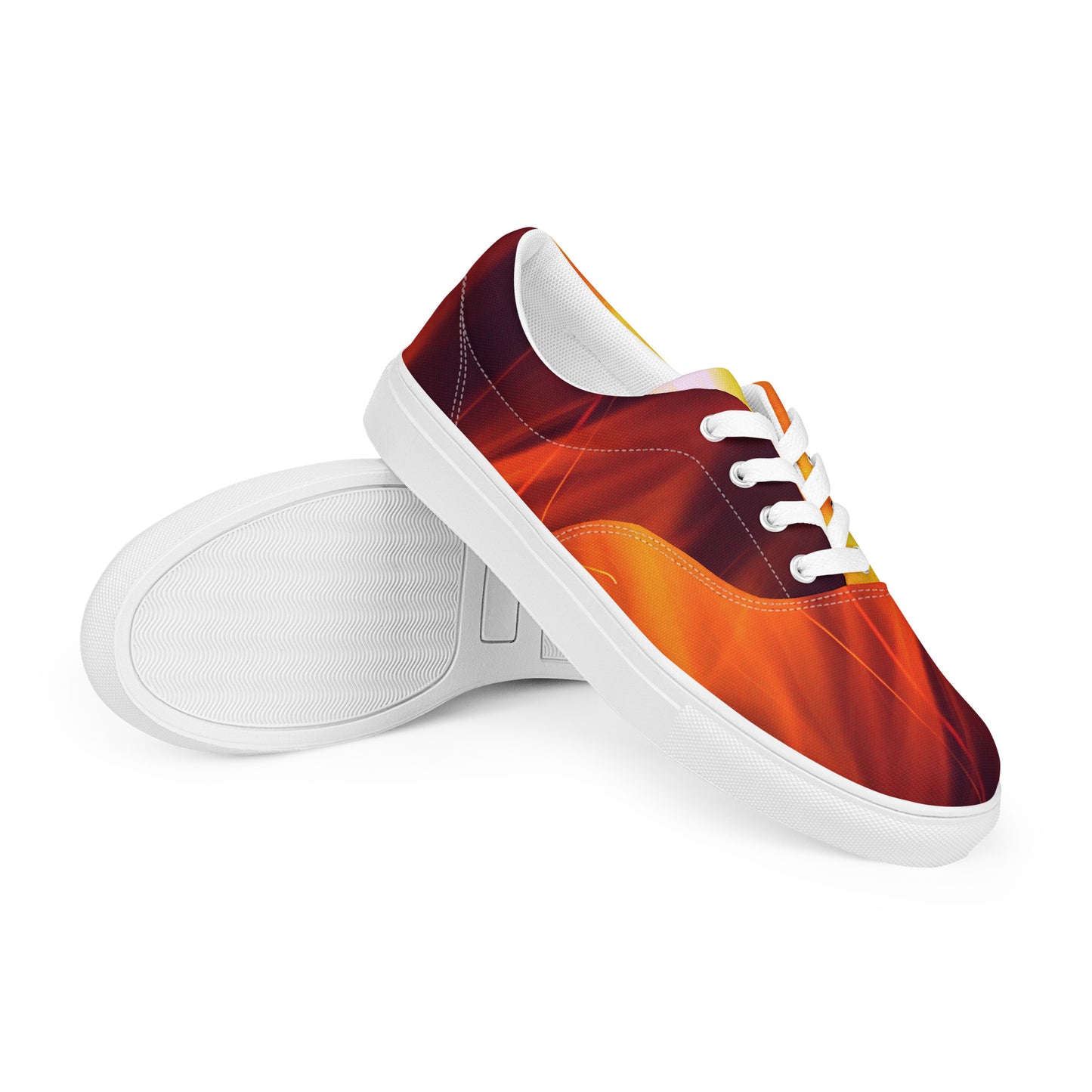 Artist on Fire Men’s Lace-Up Canvas Shoes