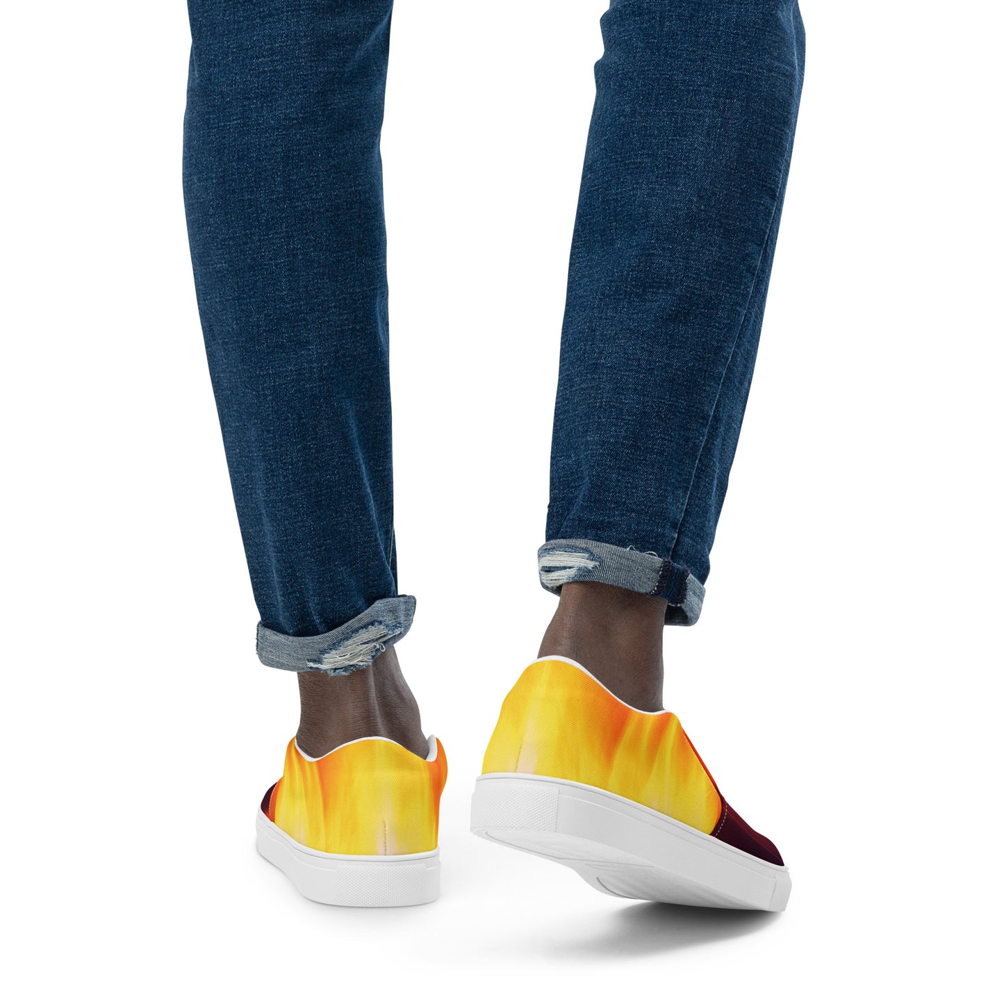 Artist on Fire Men’s Slip-On Canvas Shoes