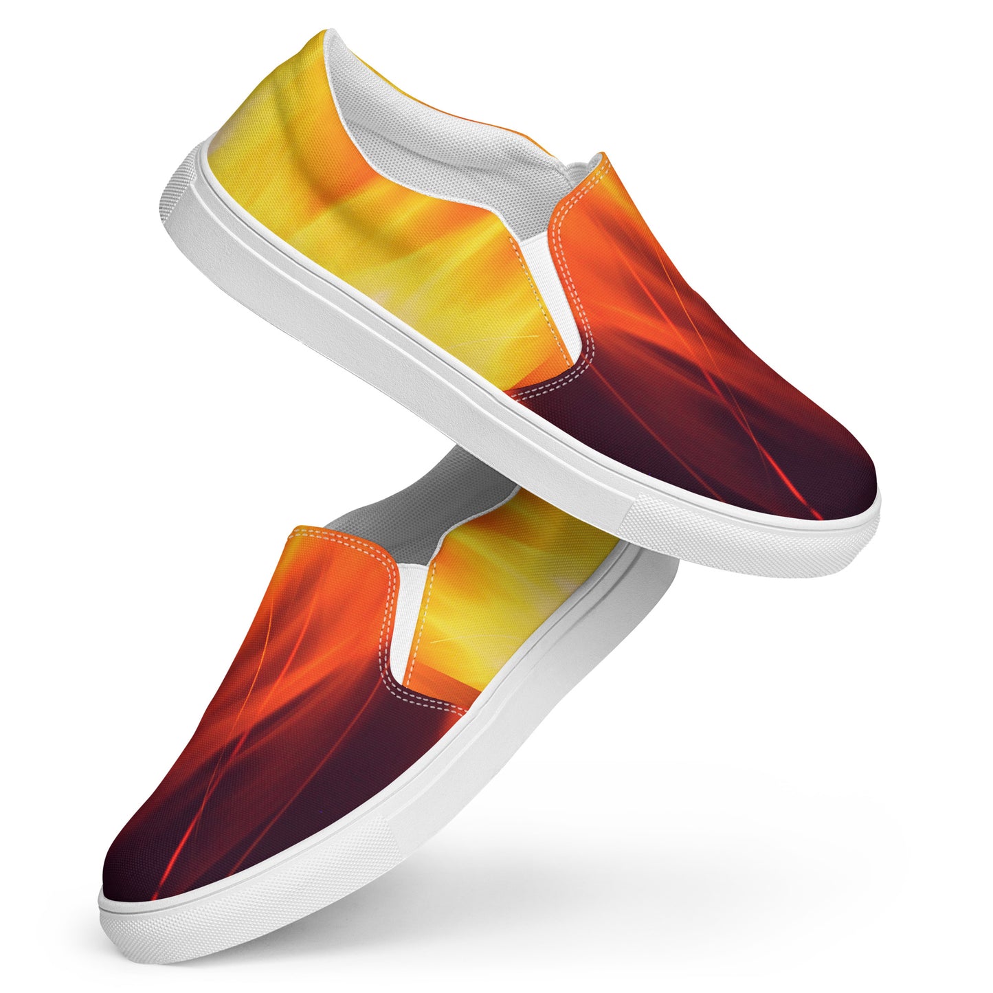 Artist on Fire Men’s Slip-On Canvas Shoes