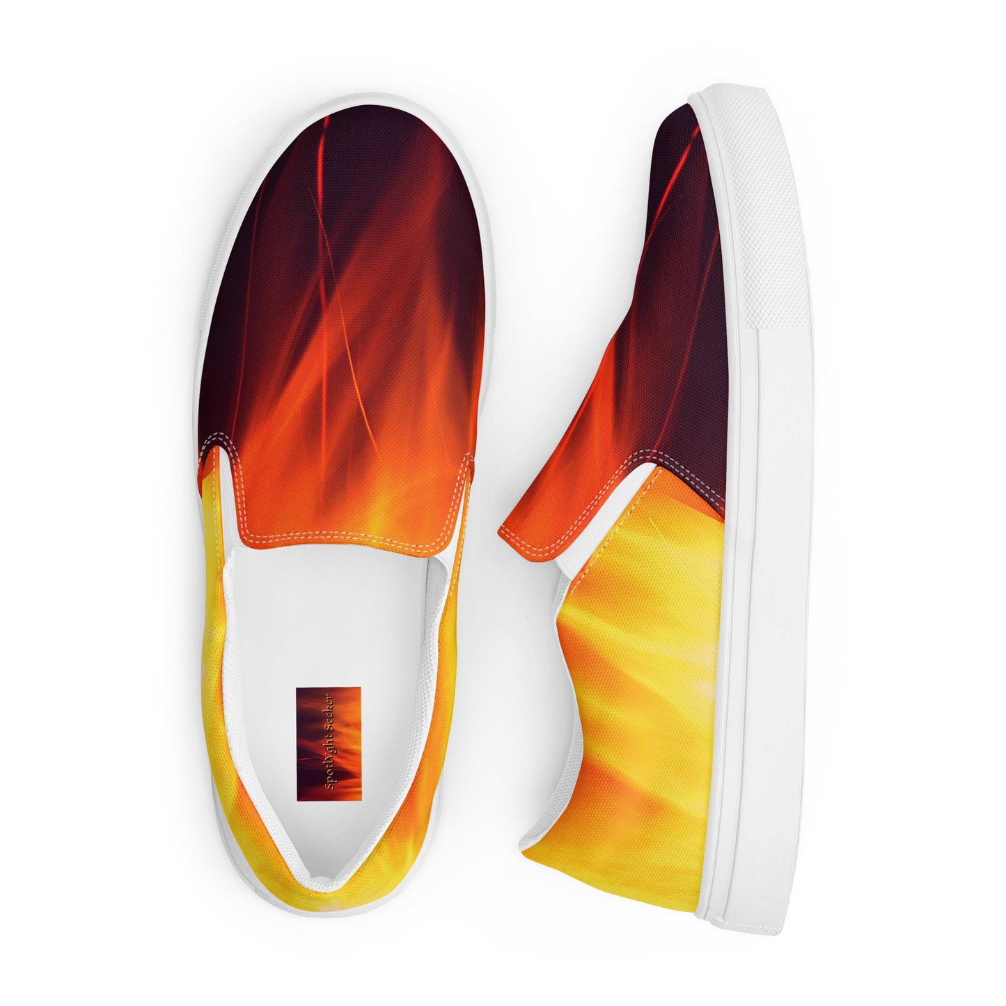 Artist on Fire Men’s Slip-On Canvas Shoes