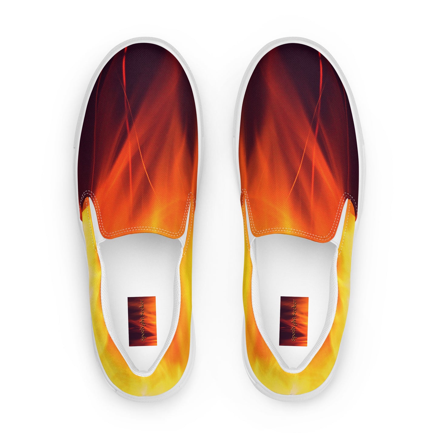 Artist on Fire Men’s Slip-On Canvas Shoes