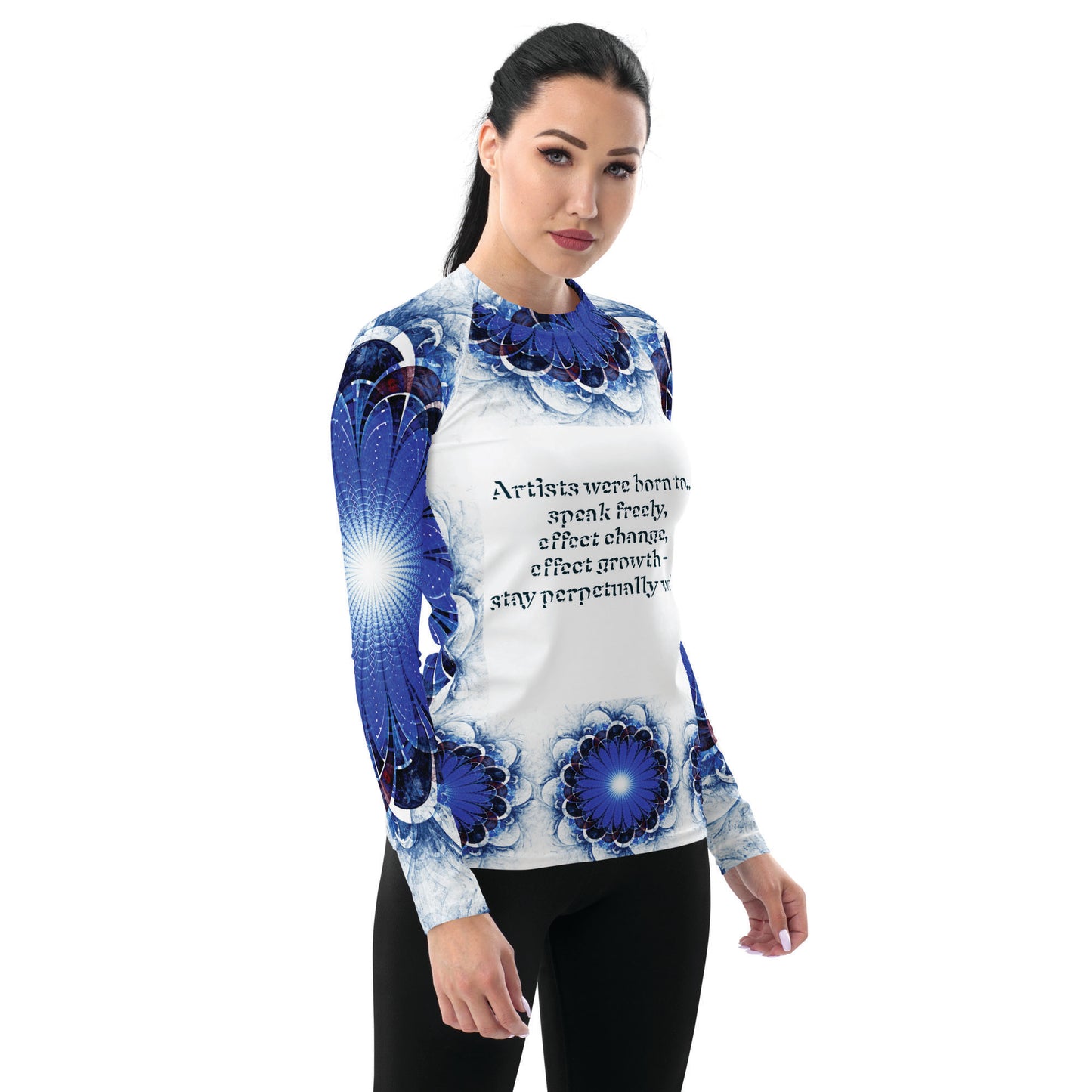 Perpetually Woke Women's Rash Guard
