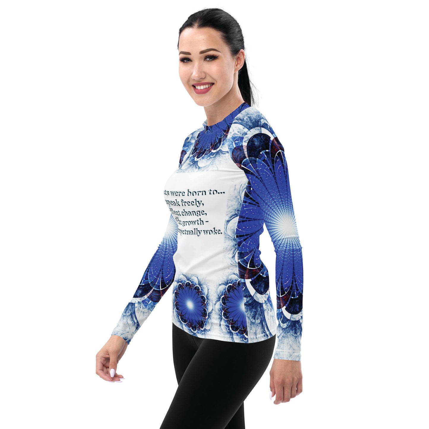 Perpetually Woke Women's Rash Guard