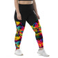 Emote Merch from SpotlYght Seeker - from the Bravo and Roses Collection the Moonlight & Roses Sports Leggings Plus Size for the Female  Artist because artists deserve praise.