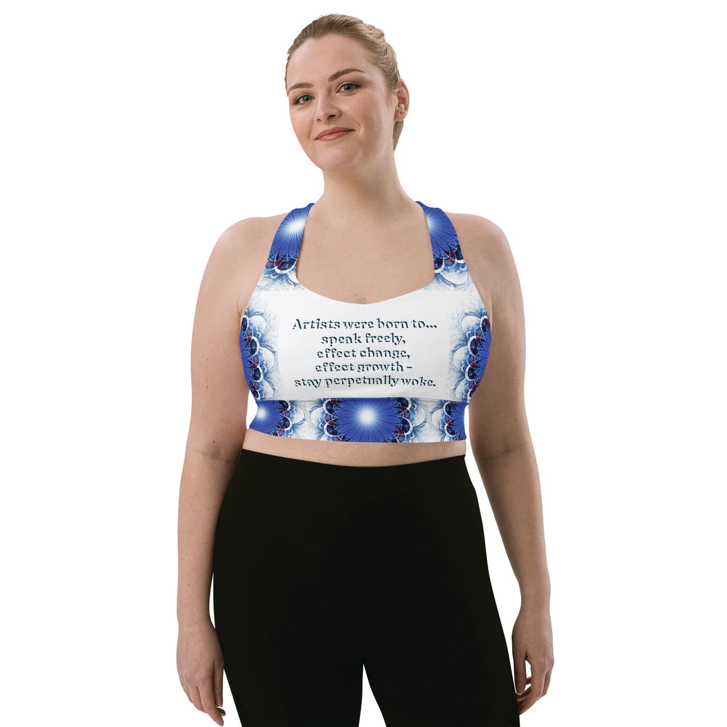 Perpetually Woke Artist Sports Bra - Effect Change - Plus Size