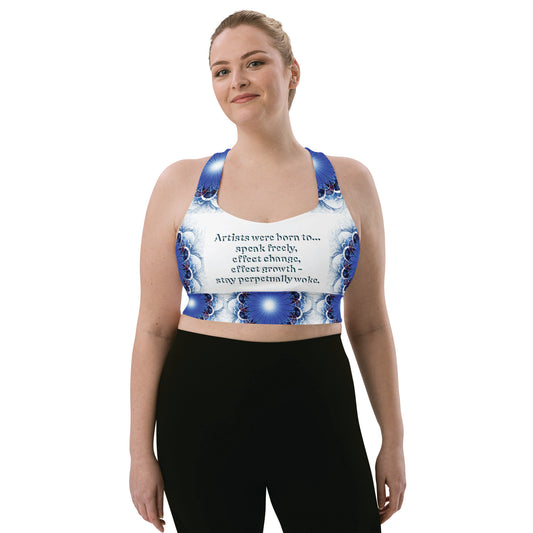 Perpetually Woke Artist Sports Bra - Effect Change - Plus Size
