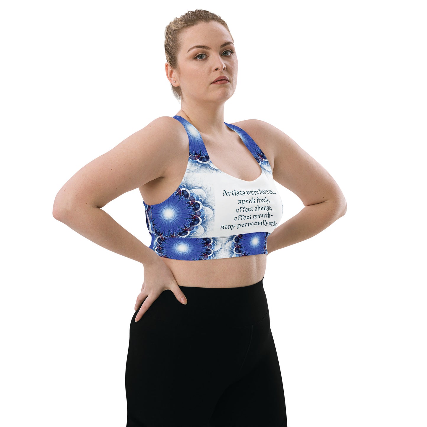 Perpetually Woke Artist Sports Bra - Effect Change - Plus Size