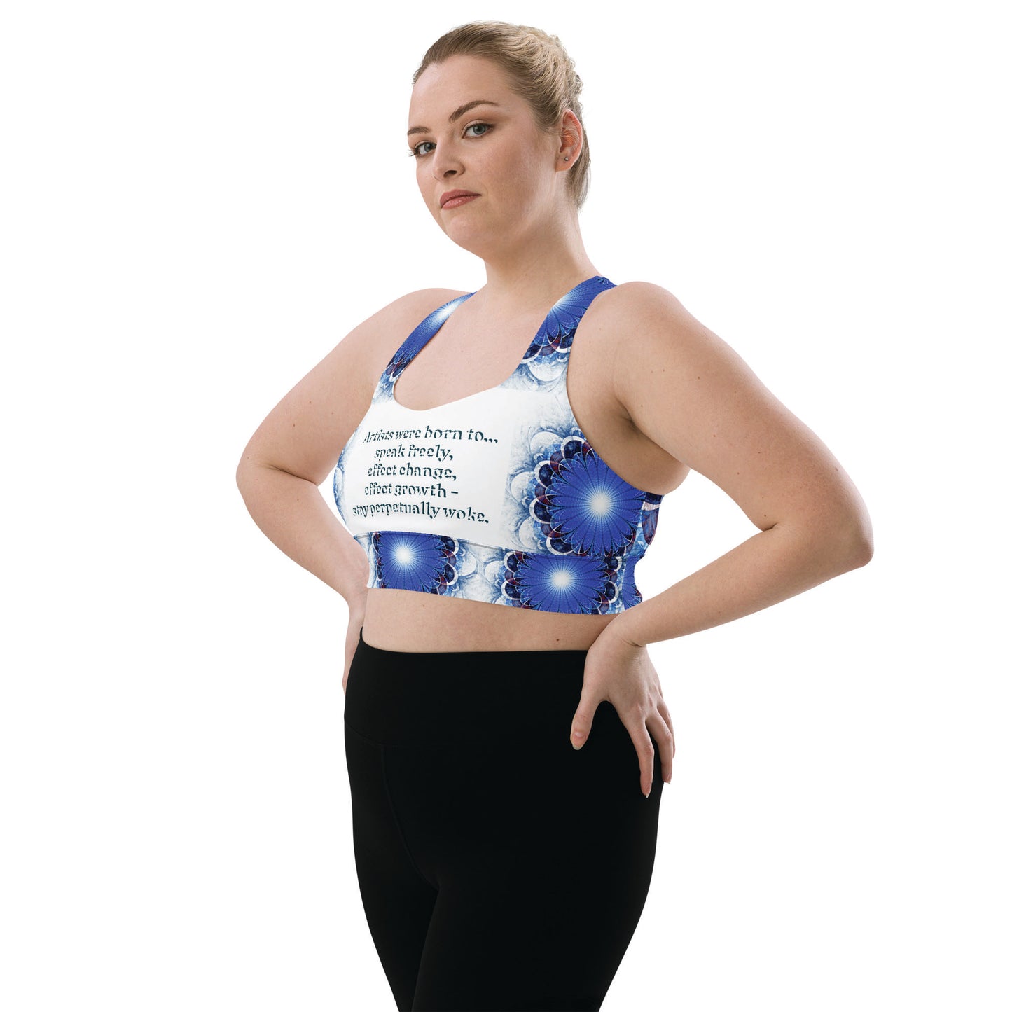 Perpetually Woke Artist Sports Bra - Effect Change - Plus Size