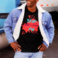 “Stan Me, Artist in Residence” tees featuring paint splatter designs, blending artistic creativity with stan culture. Available in 8 unique styles. Perfect for artists looking to attract fans and gigs. black tee