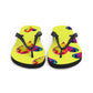 Bravo & Roses Bouquet Flip-Flops - Yellow