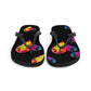 Bravo & Roses Bouquet Flip-Flops - Black