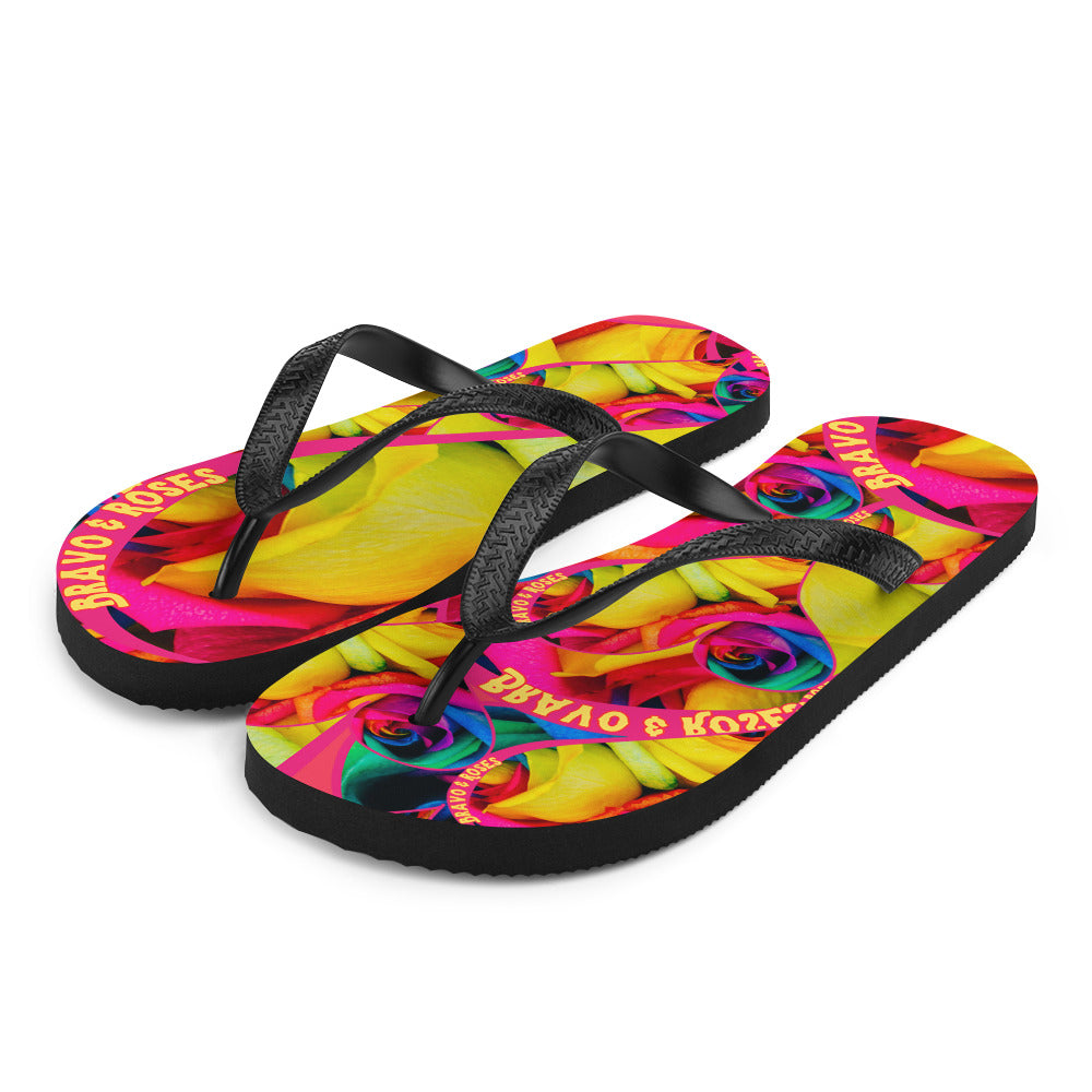 🌟 Step into the Spotlight! 🌟 Elevate your style with Bravo & Roses Signature flip flops! 🌹✨ ⠀ 🎨 Calling all Spotlyght Seekers and Art Enthusiasts! 🎨 These flip flops are more than just footwear – they're a celebration of art and creativity! 🎉 Embrace your artistic spirit with every step you take.