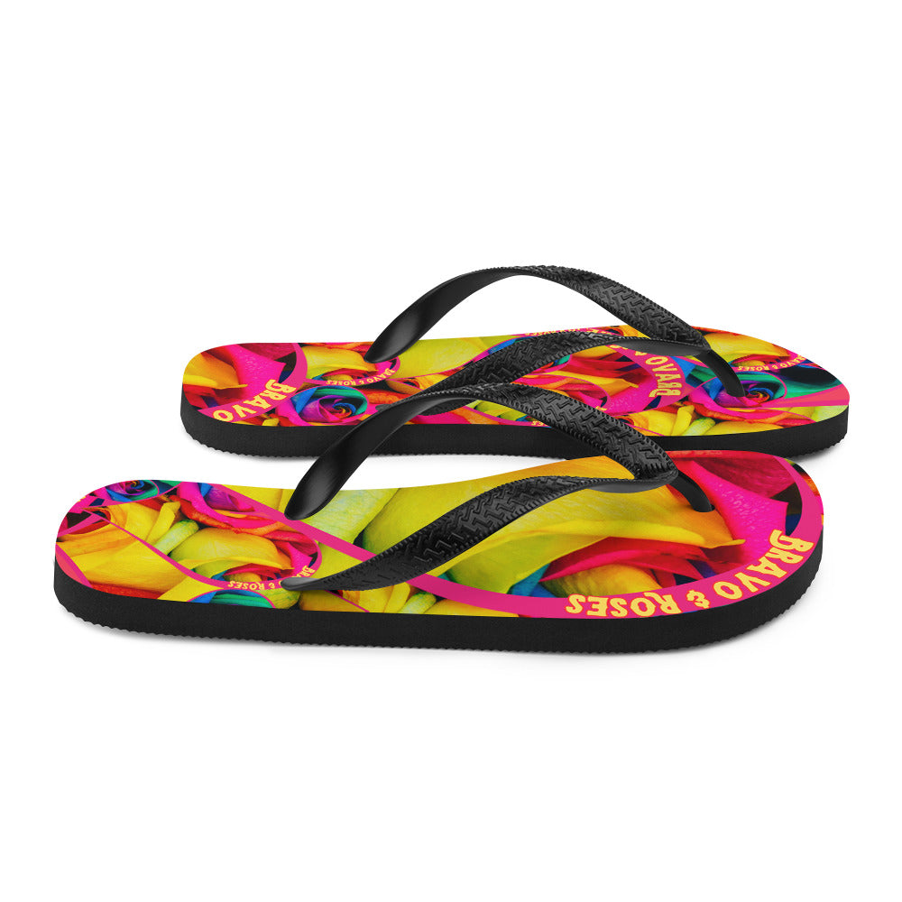 🌟 Step into the Spotlight! 🌟 Elevate your style with Bravo & Roses Signature flip flops! 🌹✨ ⠀ 🎨 Calling all Spotlyght Seekers and Art Enthusiasts! 🎨 These flip flops are more than just footwear – they're a celebration of art and creativity! 🎉 Embrace your artistic spirit with every step you take.