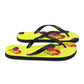 Bravo & Roses Bouquet Flip-Flops - Yellow