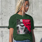 A bold and stylish Unisex Artist Vulnerable Warrior T-Shirt in Classic design, specifically crafted for Black Female Artists (BFA). The shirt features empowering graphics, celebrating authenticity on stage and fierce warrior strength off stage. Perfect for making a statement in the world of art and beyond.