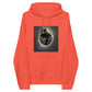 Image of the Cat Call Unisex Fitted Eco Hoodie showcasing the 'Coolio' design. A fashionable hoodie featuring a unique cat-themed illustration, perfect for those who love both cats and art. Crafted from eco-friendly materials.