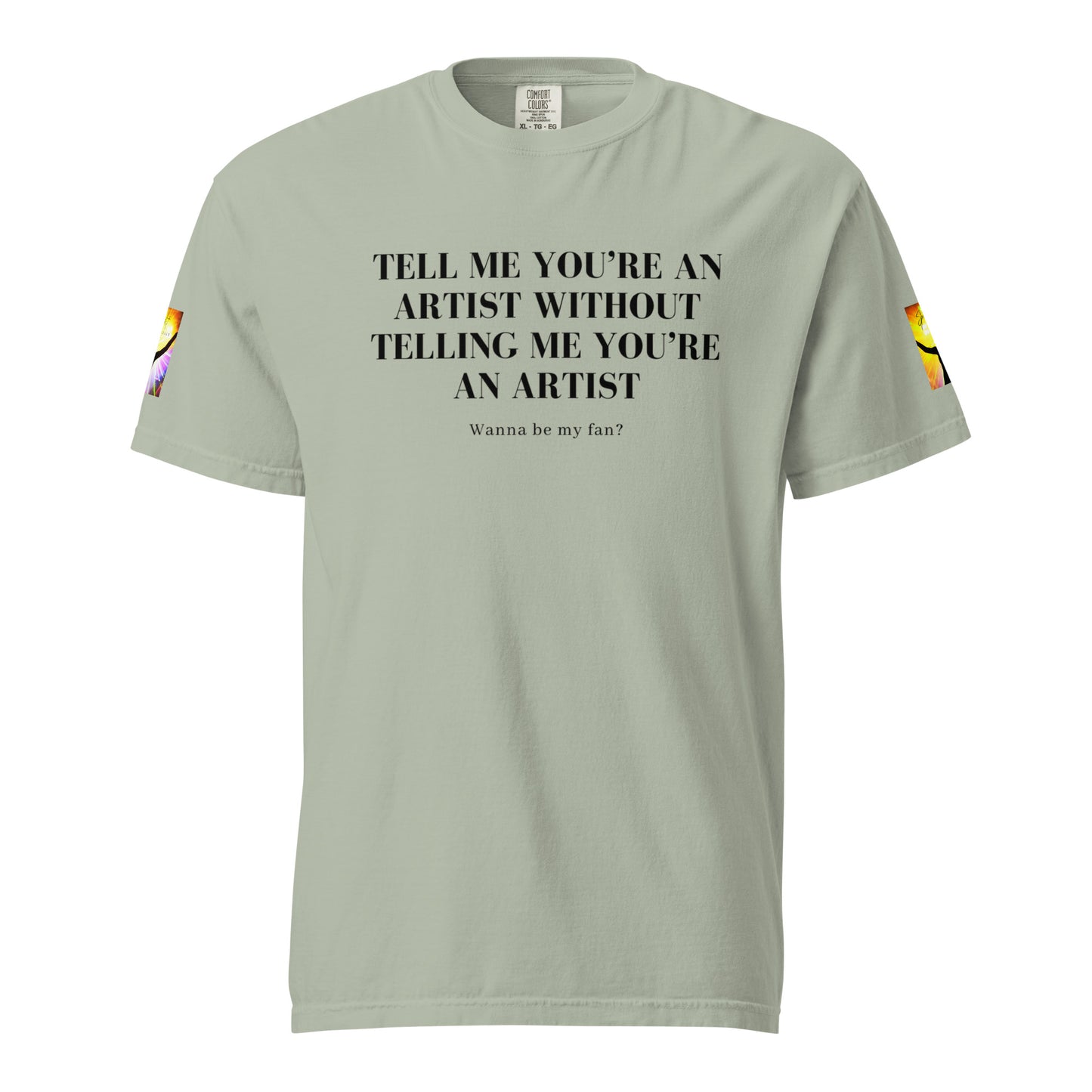 Tell 'Em/Fan Heavyweight Unisex T-Shirt w/Signature SpotlYght Tags - Yellow