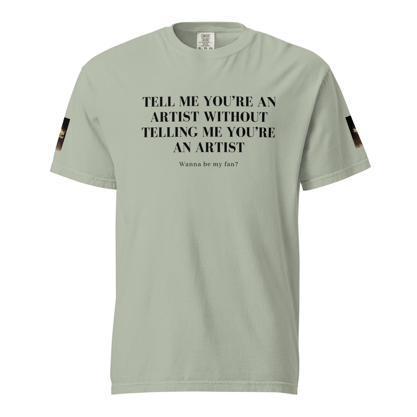 Tell 'Em/Fan Heavyweight Unisex T-Shirt w/Signature SpotlYght Tags - Black