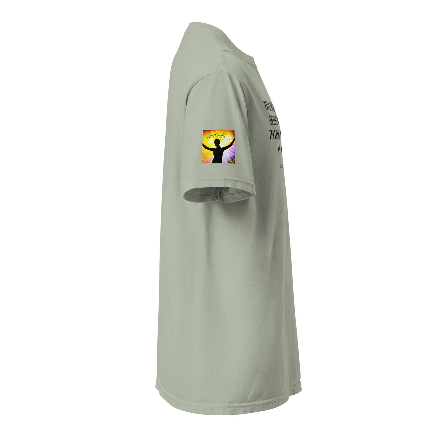 Tell 'Em/Fan Heavyweight Unisex T-Shirt w/Signature SpotlYght Tags - Yellow