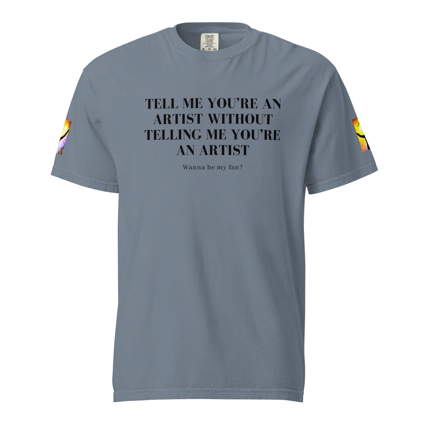 Tell 'Em/Fan Heavyweight Unisex T-Shirt w/Signature SpotlYght Tags - Yellow