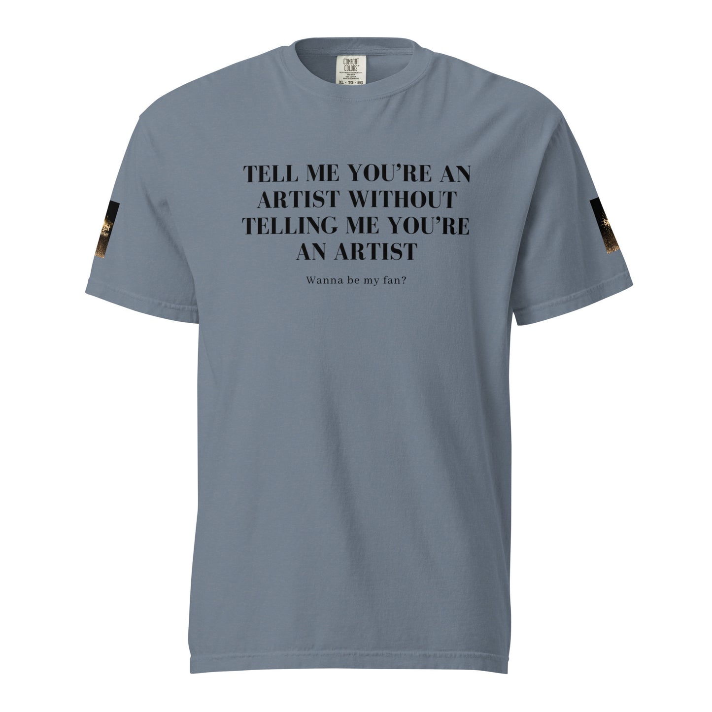 Tell 'Em/Fan Heavyweight Unisex T-Shirt w/Signature SpotlYght Tags - Black