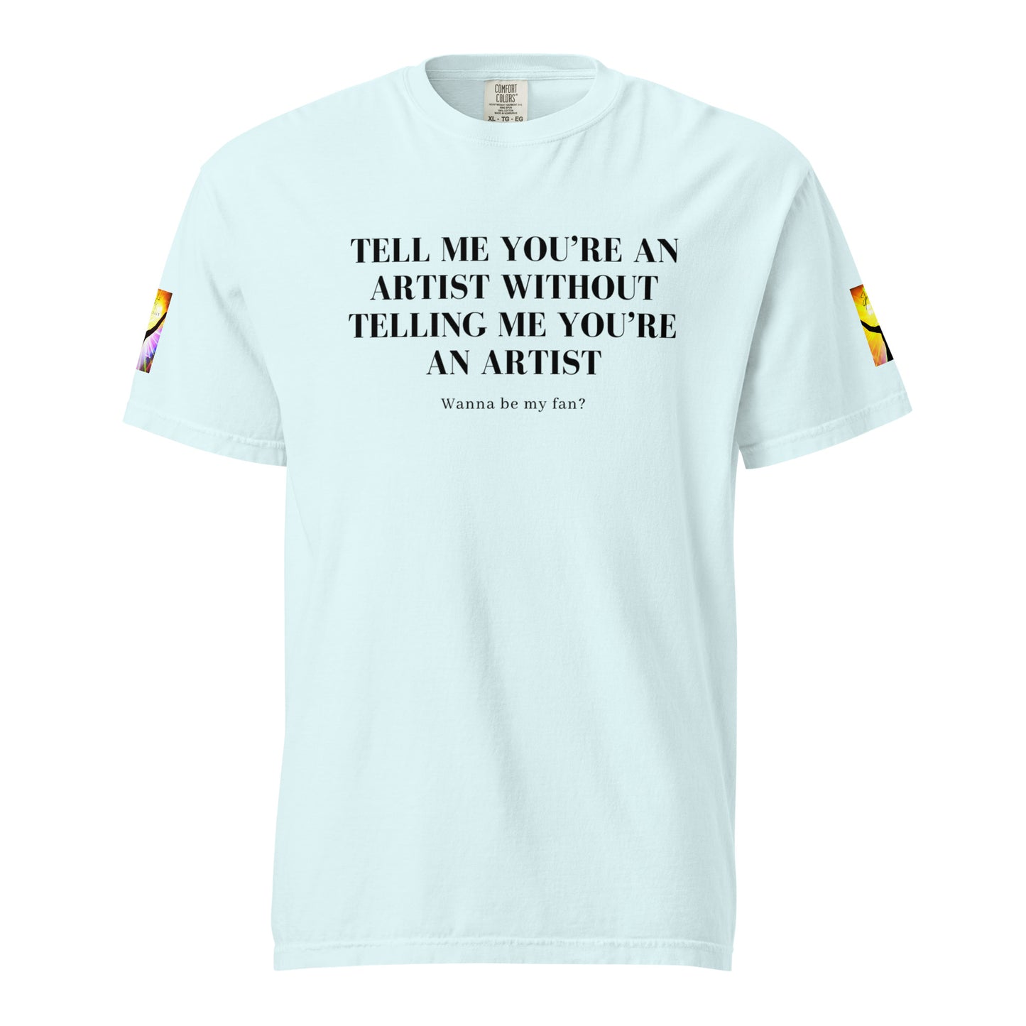 Tell 'Em/Fan Heavyweight Unisex T-Shirt w/Signature SpotlYght Tags - Yellow
