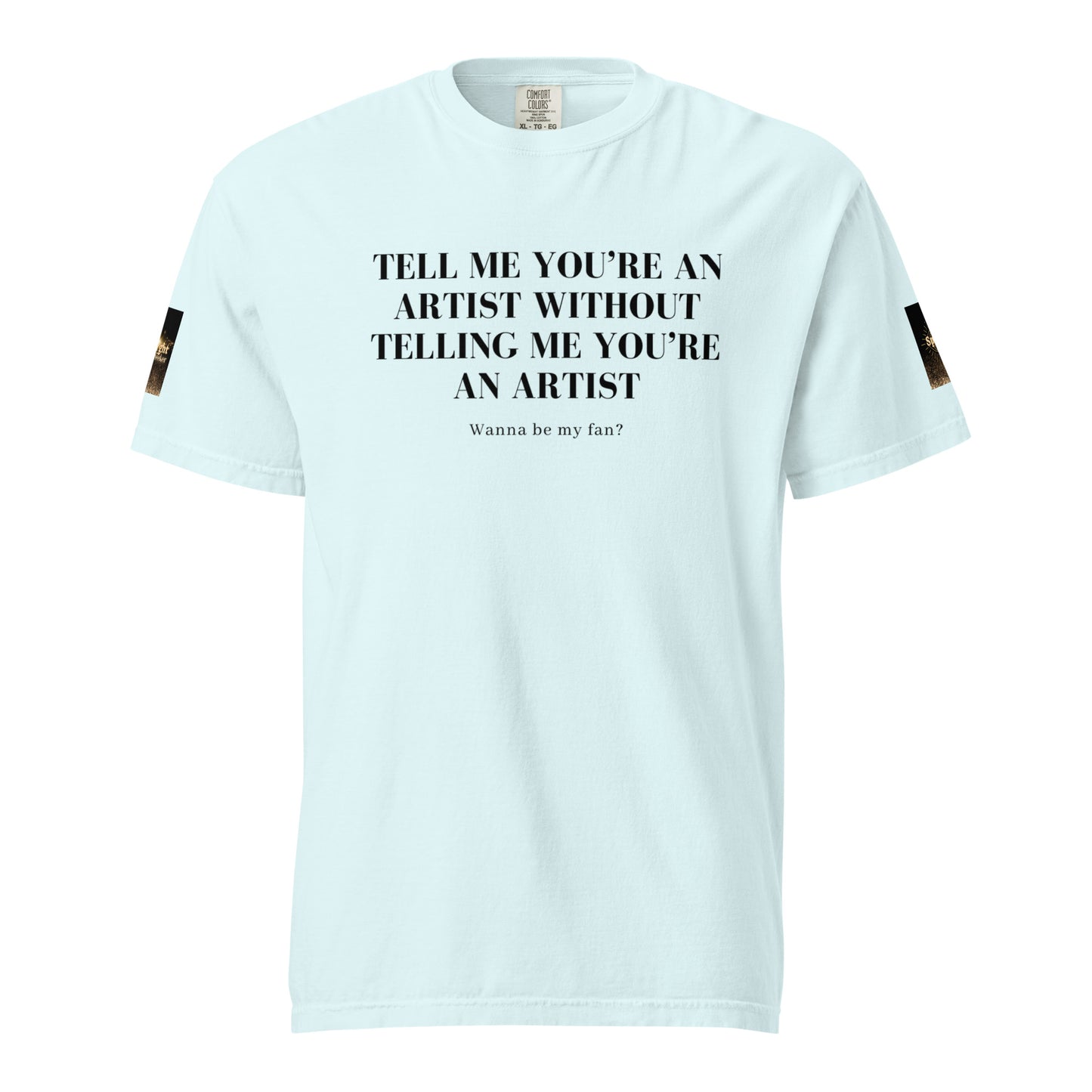 Tell 'Em/Fan Heavyweight Unisex T-Shirt w/Signature SpotlYght Tags - Black