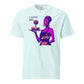 I Serve Art Heavyweight Unisex T-Shirt - Purple Elegance