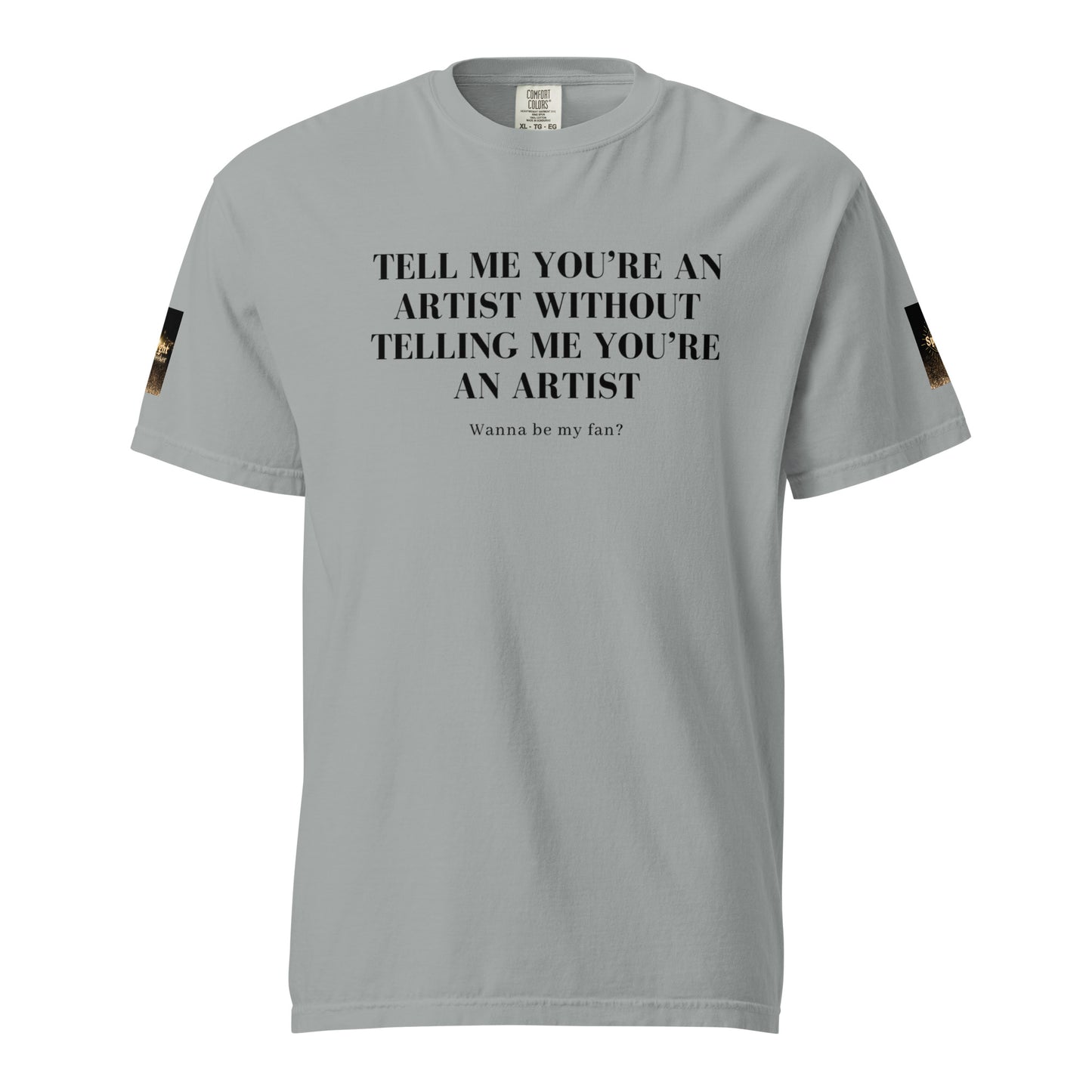 Tell 'Em/Fan Heavyweight Unisex T-Shirt w/Signature SpotlYght Tags - Black