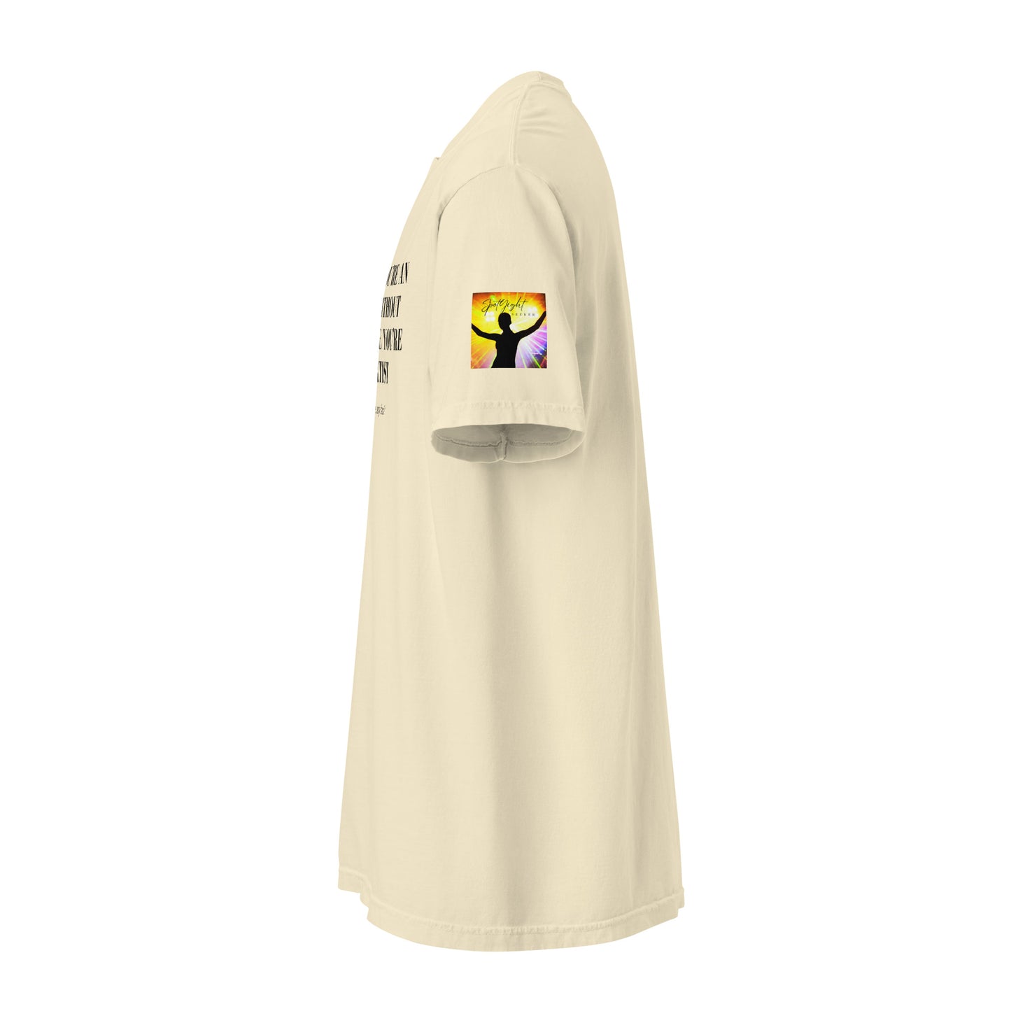 Tell 'Em/Fan Heavyweight Unisex T-Shirt w/Signature SpotlYght Tags - Yellow