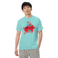 “Stan Me, Artist in Residence” tees featuring paint splatter designs, blending artistic creativity with stan culture. Available in 8 unique styles. Perfect for artists looking to attract fans and gigs. turquoise tee