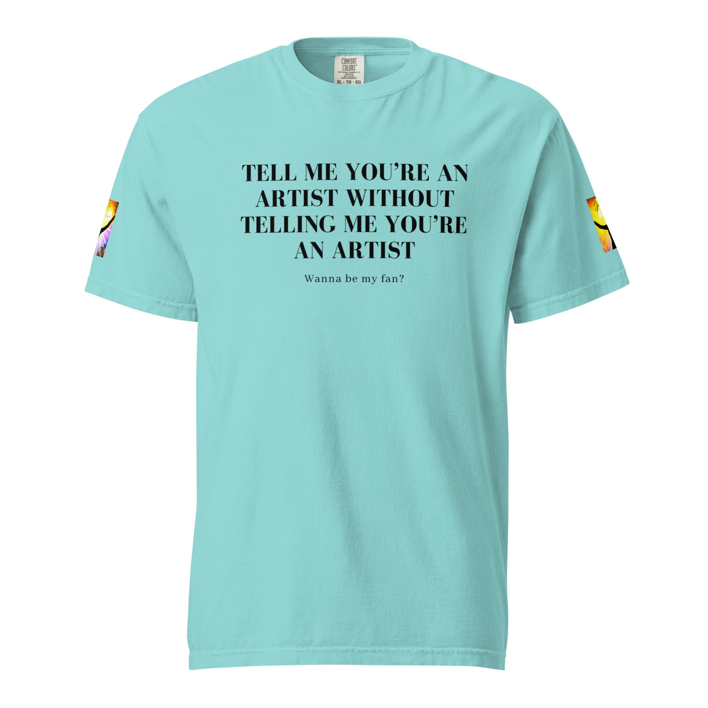 Tell 'Em/Fan Heavyweight Unisex T-Shirt w/Signature SpotlYght Tags - Yellow