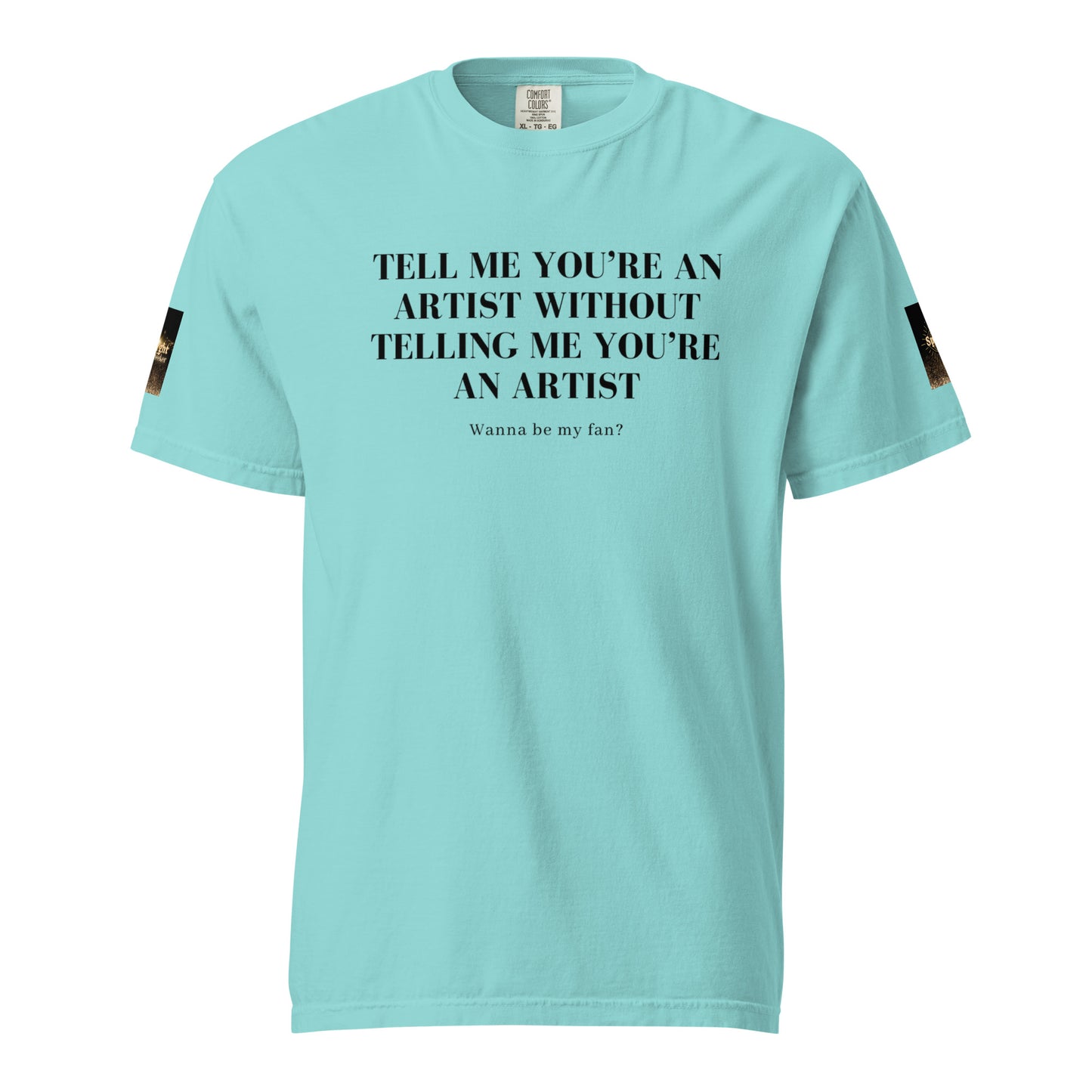 Tell 'Em/Fan Heavyweight Unisex T-Shirt w/Signature SpotlYght Tags - Black