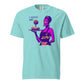 I Serve Art Heavyweight Unisex T-Shirt - Purple Elegance