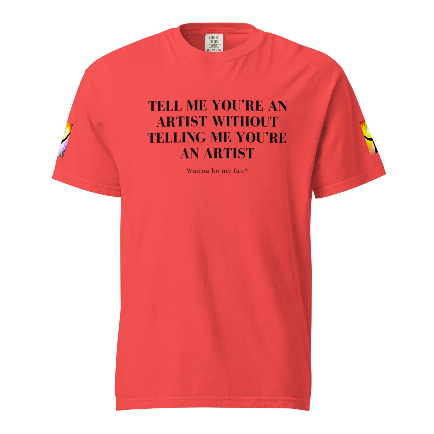 Tell 'Em/Fan Heavyweight Unisex T-Shirt w/Signature SpotlYght Tags - Yellow