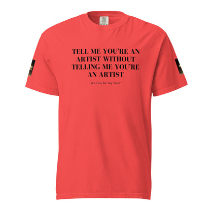 Tell 'Em/Fan Heavyweight Unisex T-Shirt w/Signature SpotlYght Tags - Black