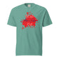 “Stan Me, Artist in Residence” tees featuring paint splatter designs, blending artistic creativity with stan culture. Available in 8 unique styles. Perfect for artists looking to attract fans and gigs. green tee