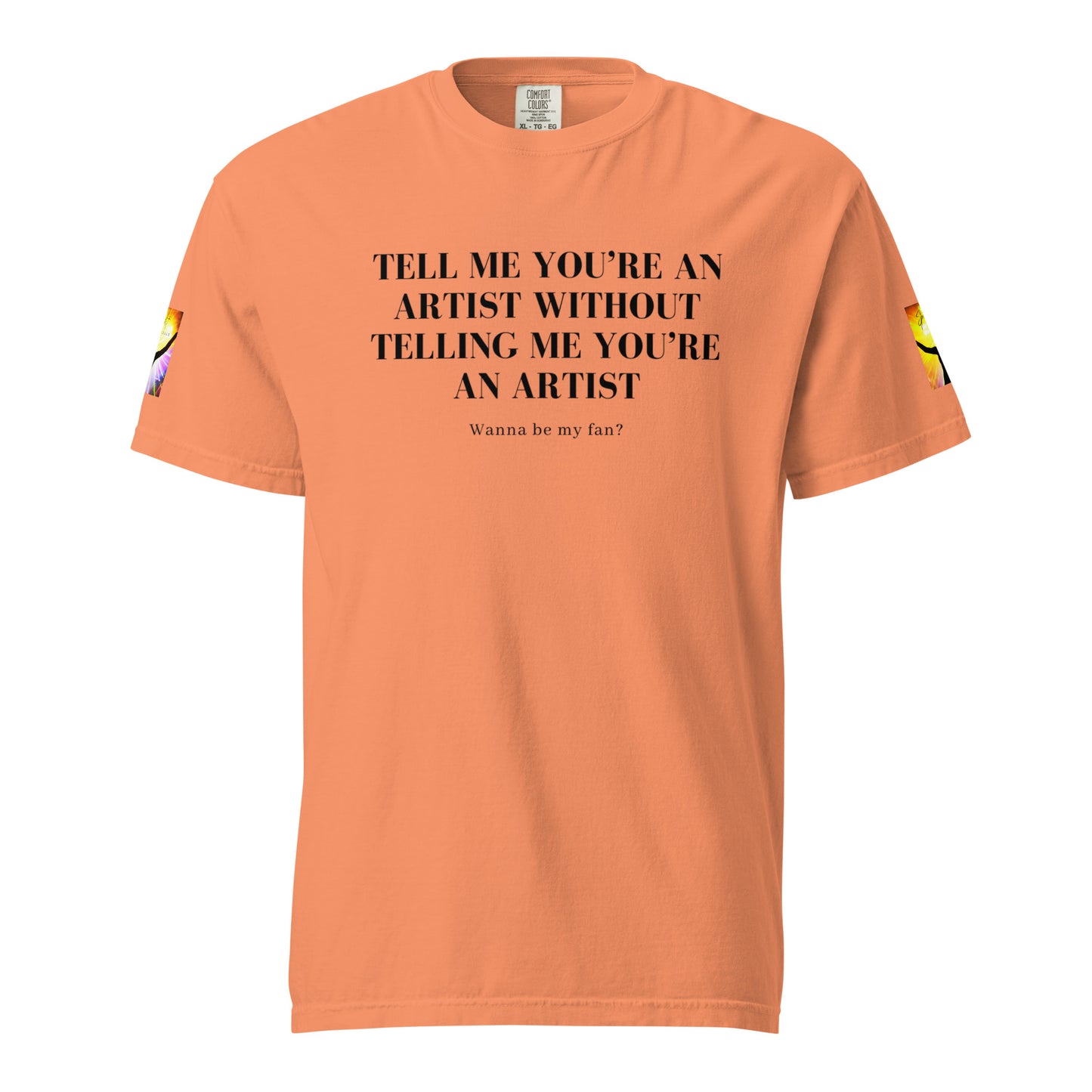 Tell 'Em/Fan Heavyweight Unisex T-Shirt w/Signature SpotlYght Tags - Yellow