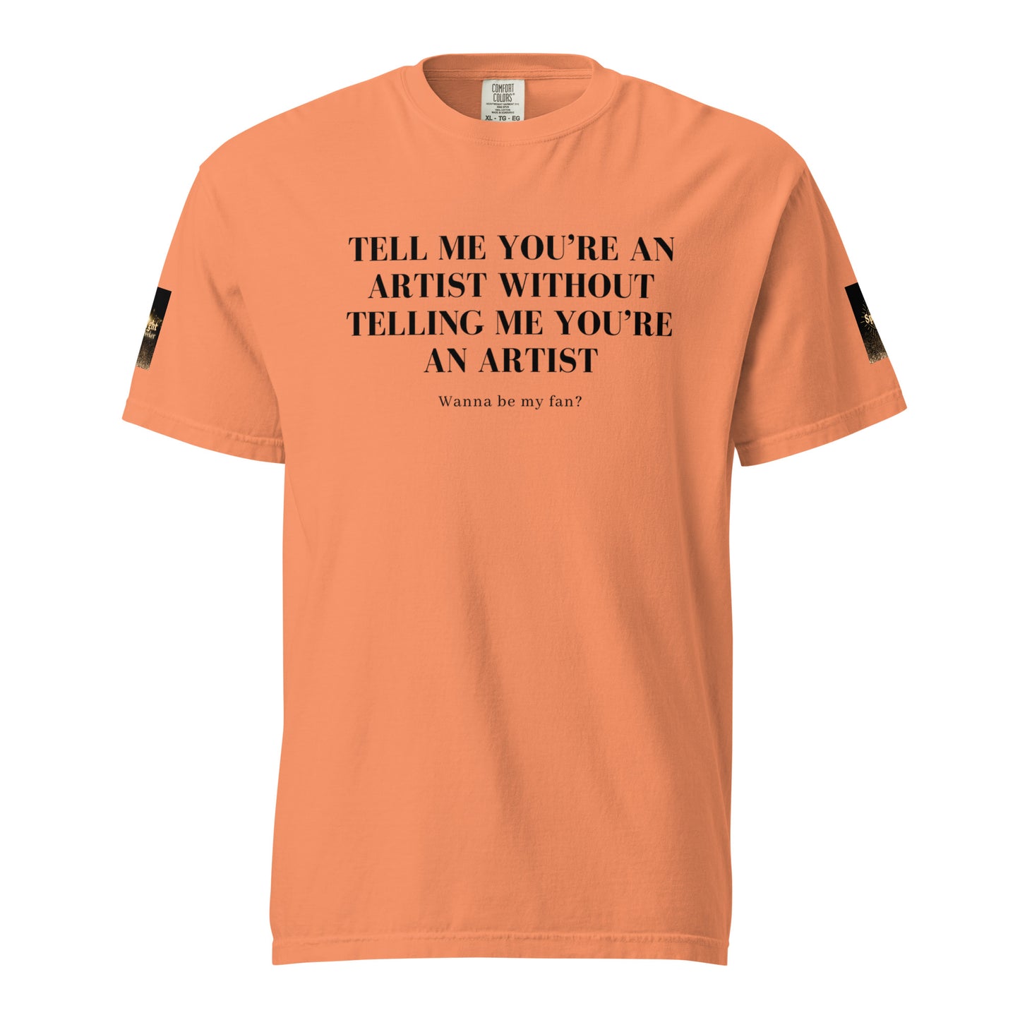 Tell 'Em/Fan Heavyweight Unisex T-Shirt w/Signature SpotlYght Tags - Black