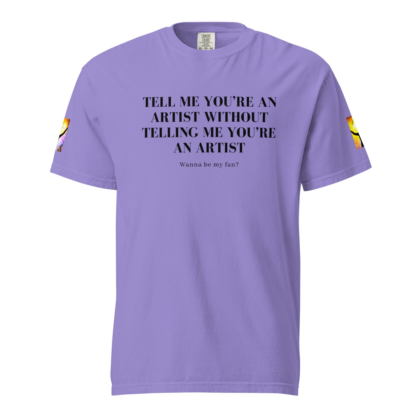 Tell 'Em/Fan Heavyweight Unisex T-Shirt w/Signature SpotlYght Tags - Yellow